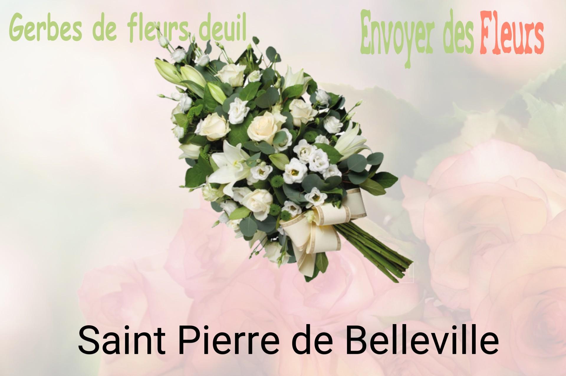 Gerbe de fleurs de deuil livrée à Saint-Pierre-de-Belleville